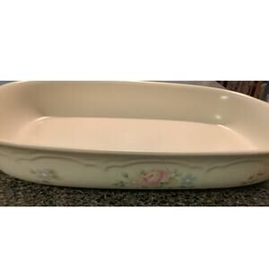 Pfaltzgraff Tea Rose Rectangle 2 Quart Baker Casserole Dish